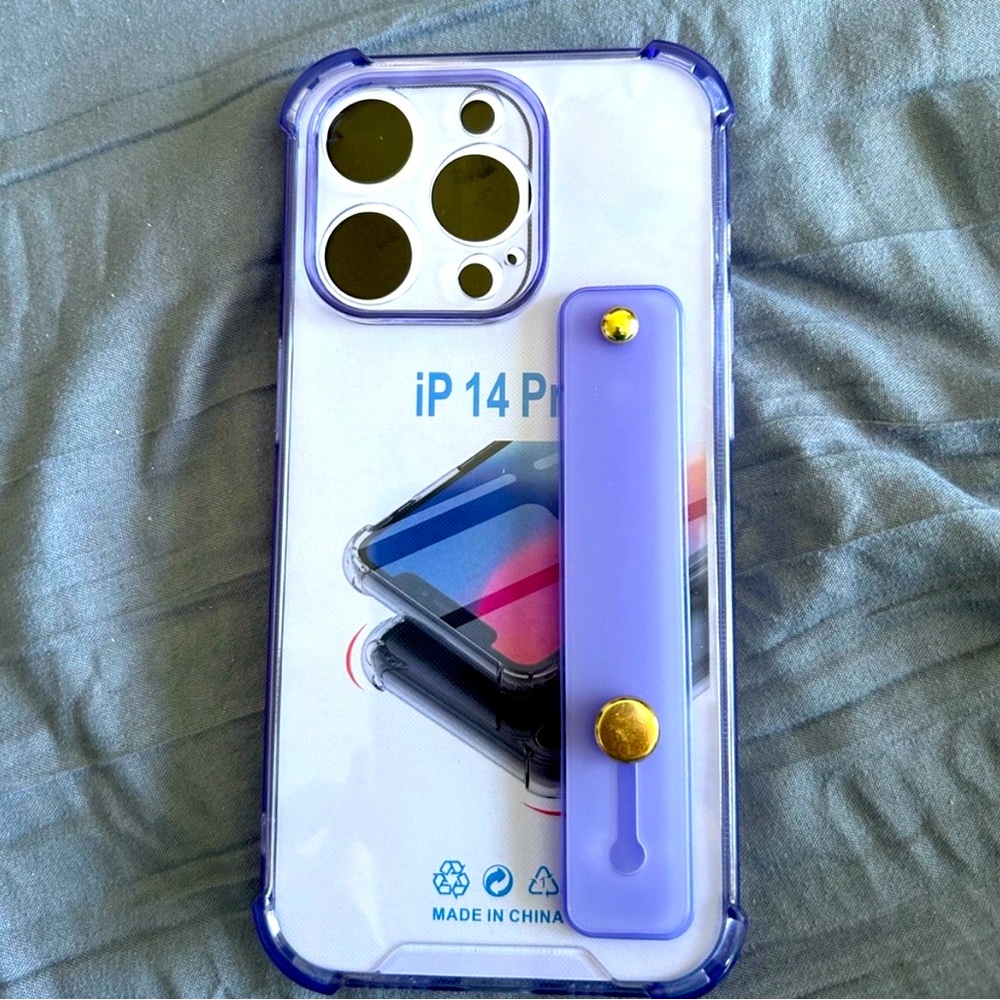 NWT iPhone 14 case, purple, plastic